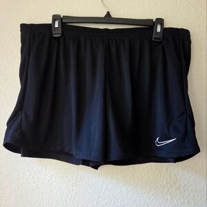NWT Nike Dri Fit Soccer Shorts Women's Size XL Black Lined 2 in 1 Style DV2860